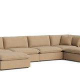 Chill Time 6-Piece Modular U-Shaped Sectional, Hazelnut