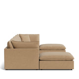 Chill Time 6-Piece Modular U-Shaped Sectional, Hazelnut