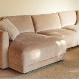 Soft Spot 3-Piece Modular Sectional Left, Cashew