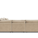 Soft Spot 5-Piece Modular Sectional Closed, Cashew