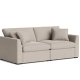 Lift Off Power Recliner 2-Piece Modular Sofa, Light Pebble