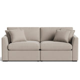 Lift Off Power Recliner 2-Piece Modular Sofa, Light Pebble