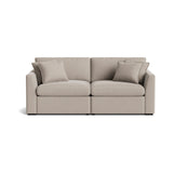Lift Off Power Recliner 2-Piece Modular Sofa, Light Pebble