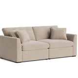Lift Off Power Recliner 2-Piece Modular Sofa, Champagne