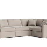 Lift Off Power Recliner 4-Piece Modular Sectional, Light Pebble