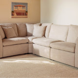 Lift Off Power Recliner 4-Piece Modular Sectional, Light Pebble