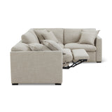 Lift Off Power Recliner 4-Piece Modular Sectional, Light Pebble