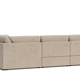 Lift Off Power Recliner 4-Piece Modular Sectional, Champagne