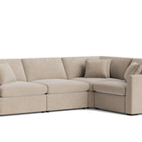 Lift Off Power Recliner 4-Piece Modular Sectional, Champagne