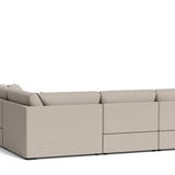 Lift Off Power Recliner 5-Piece Modular Sectional, Light Pebble