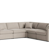 Lift Off Power Recliner 5-Piece Modular Sectional, Light Pebble