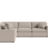 Lift Off Power Recliner 5-Piece Modular Sectional, Light Pebble