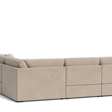 Lift Off Power Recliner 5-Piece Modular Sectional, Champagne