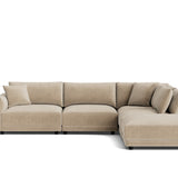 Soft Spot 5-Piece Modular Sectional Right, Cashew