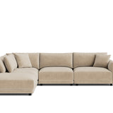 Soft Spot 5-Piece Modular Sectional Left, Cashew