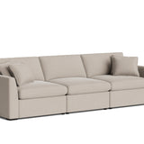 Lift Off Power Recliner 3-Piece Modular Sofa, Light Pebble