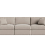 Lift Off Power Recliner 3-Piece Modular Sofa, Light Pebble