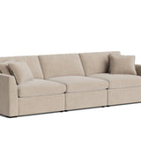 Lift Off Power Recliner 3-Piece Modular Sofa, Champagne