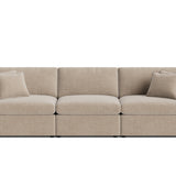 Lift Off Power Recliner 3-Piece Modular Sofa, Champagne