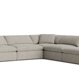 Movie Night™ 5-Piece Modular Sectional, Large, Oatmeal