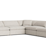 Movie Night™ 5-Piece Modular Sectional, Large, Newport Stripe