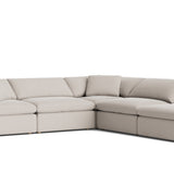 Movie Night™ 5-Piece Modular Sectional, Large, Clay