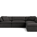 Movie Night™ 5-Piece Modular Sectional, Large, Dark Shadow