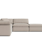Movie Night™ 5-Piece Modular Sectional, Large, Light Pebble