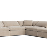 Movie Night™ 5-Piece Modular Sectional, Large, Champagne