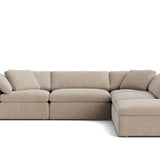 Movie Night™ 5-Piece Modular Sectional, Large, Champagne