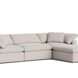 Movie Night™ 4-Piece Modular Sectional, Large, Clay
