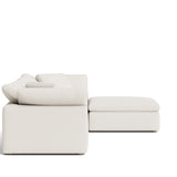Movie Night™ 4-Piece Modular Sectional, Large, Cream Linen