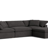 Movie Night™ 4-Piece Modular Sectional, Large, Dark Shadow