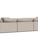 Movie Night™ 4-Piece Modular Sectional, Large, Light Pebble