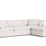 Movie Night™ 4-Piece Modular Sectional, Large, Nomad Snow