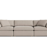 Movie Night™ 3-Piece Modular Sofa, Large, Light Pebble