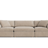 Movie Night™ 3-Piece Modular Sofa, Large, Champagne