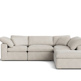 Movie Night™ 5-Piece Modular Sectional, Standard, Newport Stripe