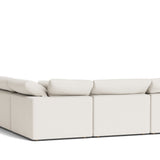 Movie Night™ 5-Piece Modular Sectional, Standard, Cream Linen