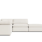 Movie Night™ 5-Piece Modular Sectional, Standard, Cream Linen