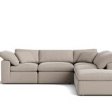 Movie Night™ 5-Piece Modular Sectional, Standard, Light Pebble