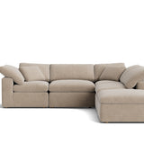 Movie Night™ 5-Piece Modular Sectional, Standard, Champagne