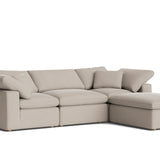 Movie Night™ 4-Piece Modular Sectional, Standard, Light Pebble