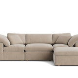 Movie Night™ 4-Piece Modular Sectional, Standard, Champagne