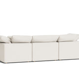 Movie Night™ 3-Piece Modular Sofa, Standard, Cream Linen