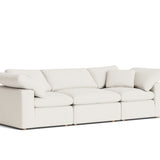 Movie Night™ 3-Piece Modular Sofa, Standard, Cream Linen