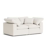 Movie Night™ 2-Piece Modular Sofa, Standard, Cream Linen