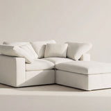 Movie Night™ 3-Piece Modular Sectional, Standard, Cream Linen