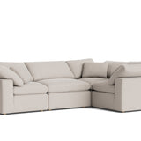 Movie Night™ 4-Piece Modular Sectional Closed, Standard, Clay