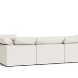 Movie Night™ 4-Piece Modular Sectional Closed, Standard, Cream Linen